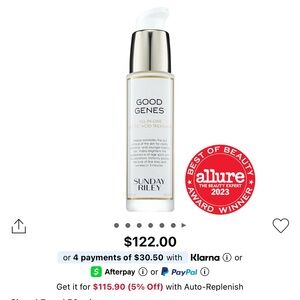 Sunday Riley Good Genes Lactic Acid 1.7oz NEW